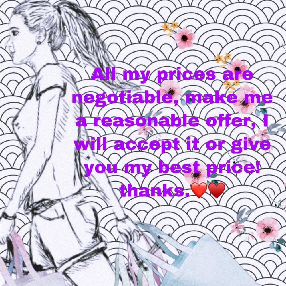 All reasonable offers accept ❤️♥️💙